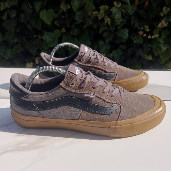 Vans Other - Vans Ultra Cush Pro Low Top Suede & Canvas Sneakers Gray Black Size 10
